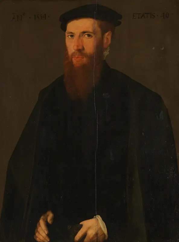 Portrait of Willem van Lokhorst (1514-64) Wall Art by Unknown - High-Resolution Digital Print