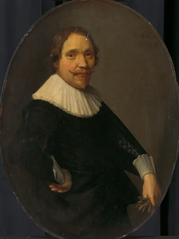 Portrait of Willem van Oldenbarneveldt, Lord of Stoutenburg, Cavalry Captain in Spanish and Dutch Service Wall Art by anonymous - High-Resolution Digital Print