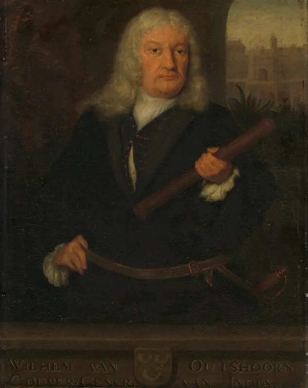 Portrait of Willem van Outhoorn, Governor General of the Dutch East Indies Wall Art by David van der Plas - High-Resolution Digital Print