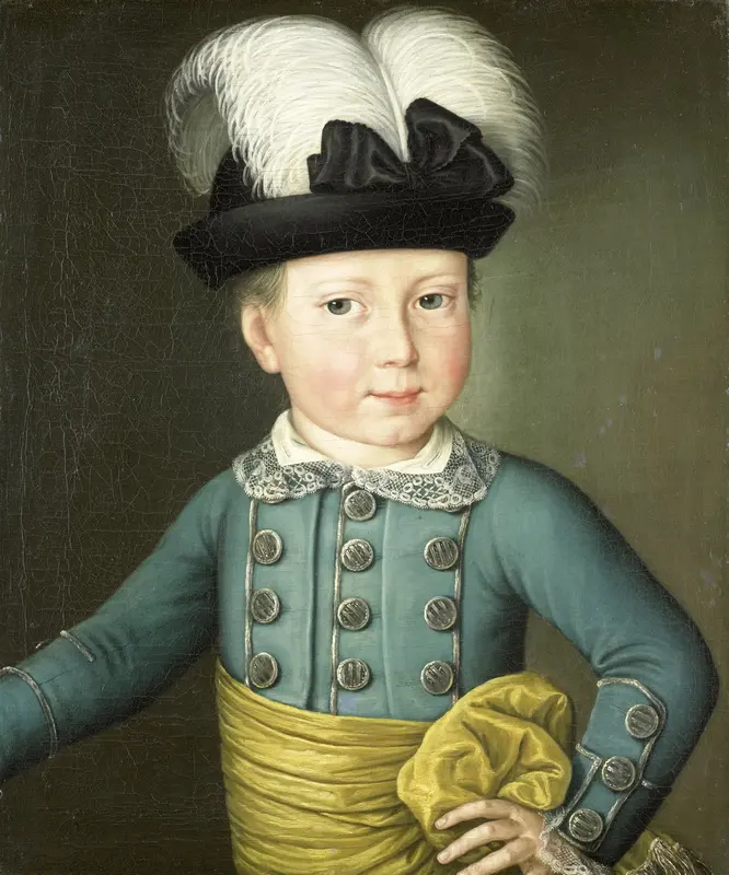 Portrait of William Frederick, Prince of Orange-Nassau, later King William I, as a Child Wall Art by anonymous - High-Resolution Digital Print