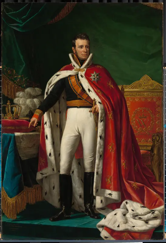 Portrait of William I, King of the Netherlands Wall Art by Joseph Paelinck - High-Resolution Digital Print