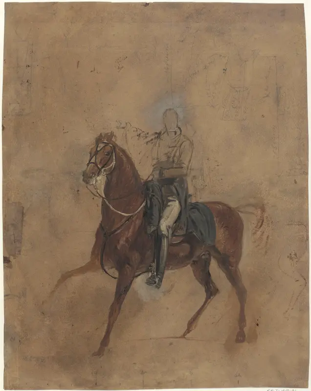 Portrait Study of Copenhagen, the Duke of Wellington’s Horse Wall Art by Jan Willem Pieneman - High-Resolution Digital Print