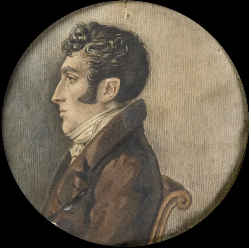 Portrait van Frederik Willem van Limburg Stirum (1774-1850) Wall Art by Pierre Joseph Gauthier - High-Resolution Digital Print
