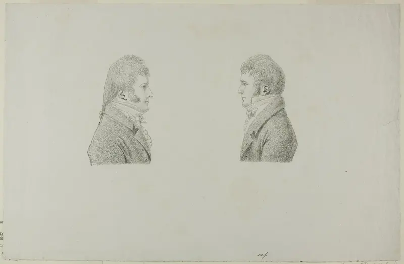 Portraits of King Louis Philippe & Antoine Philippe d'Orleans, duc de Montpensier Wall Art by Antoine Philippe d'Orléans - High-Resolution Digital Print