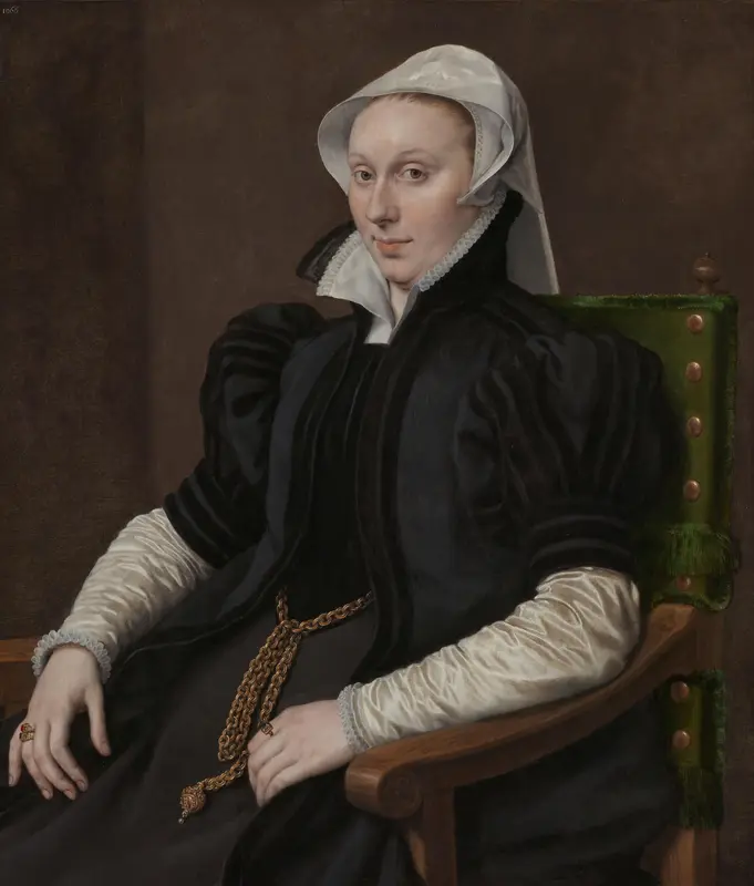 Portraits of Sir Thomas Gresham and Anne Fernely Wall Art by Anthonis Mor - High-Resolution Digital Print