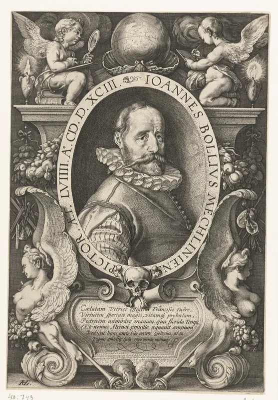 Portret Hans Bol Wall Art by Hendrick Goltzius - High-Resolution Digital Print