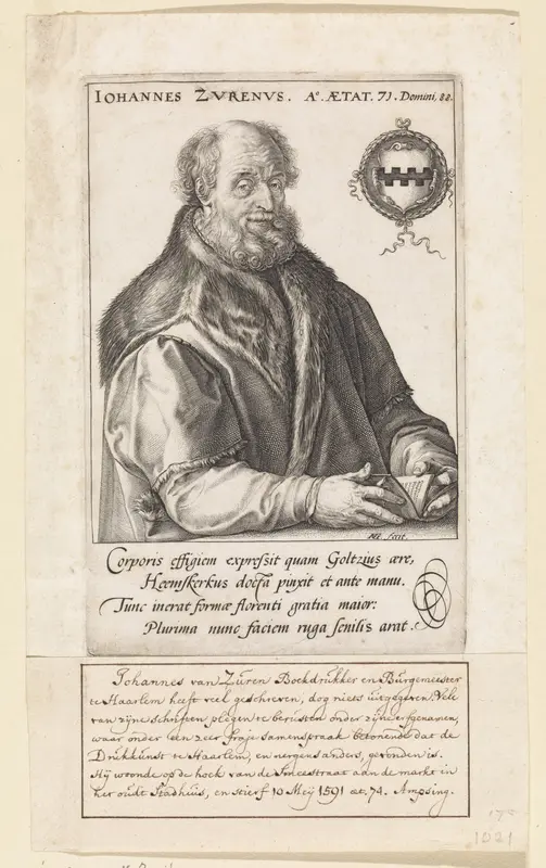 Portret Johan van Suren Wall Art by Hendrick Goltzius - High-Resolution Digital Print