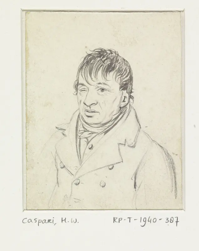 Portret van A. Pira Wall Art by Hendrik Willem Caspari - High-Resolution Digital Print