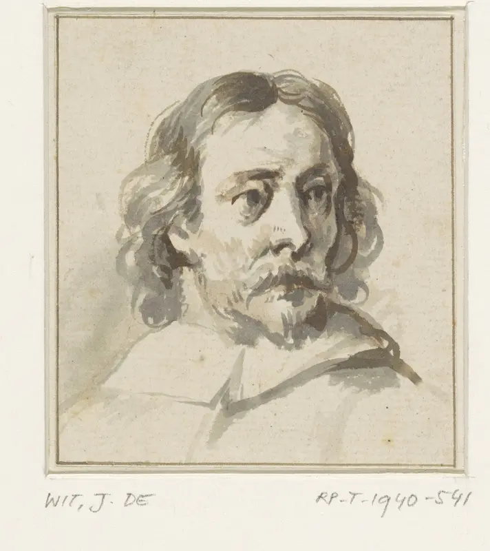Portret van A.B. Quest Wall Art by Jacob de Wit - High-Resolution Digital Print