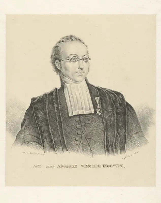 Portret van Abraham des Amorie van der Hoeven Wall Art by Abram van der Horn - High-Resolution Digital Print