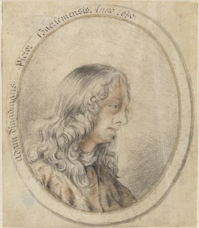 Portret van Adam Dingmans Wall Art by anonymous - High-Resolution Digital Print