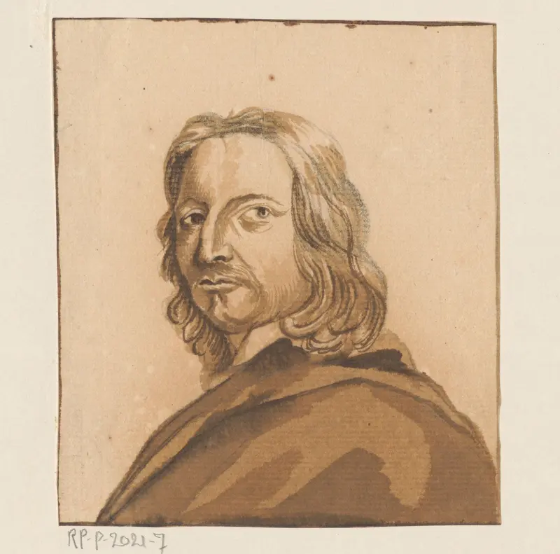 Portret van Adelbert von Chamisso Wall Art by anonymous - High-Resolution Digital Print