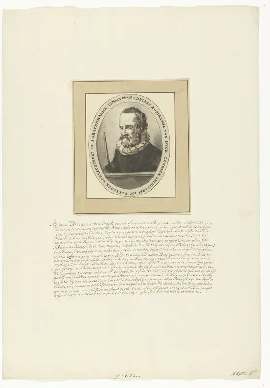 Portret van Adriaan Adriaanszoon van Dijk, 1623 Wall Art by Unknown - High-Resolution Digital Print