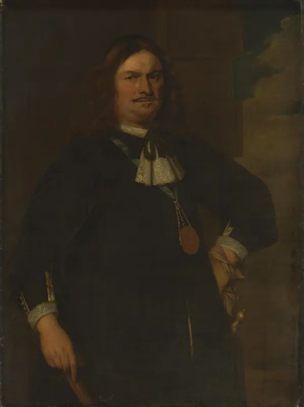 Portret van Adriaen Banckert (ca. 1620-84), luitenant-admiraal van Zeeland Wall Art by Hendrick Berckman - High-Resolution Digital Print