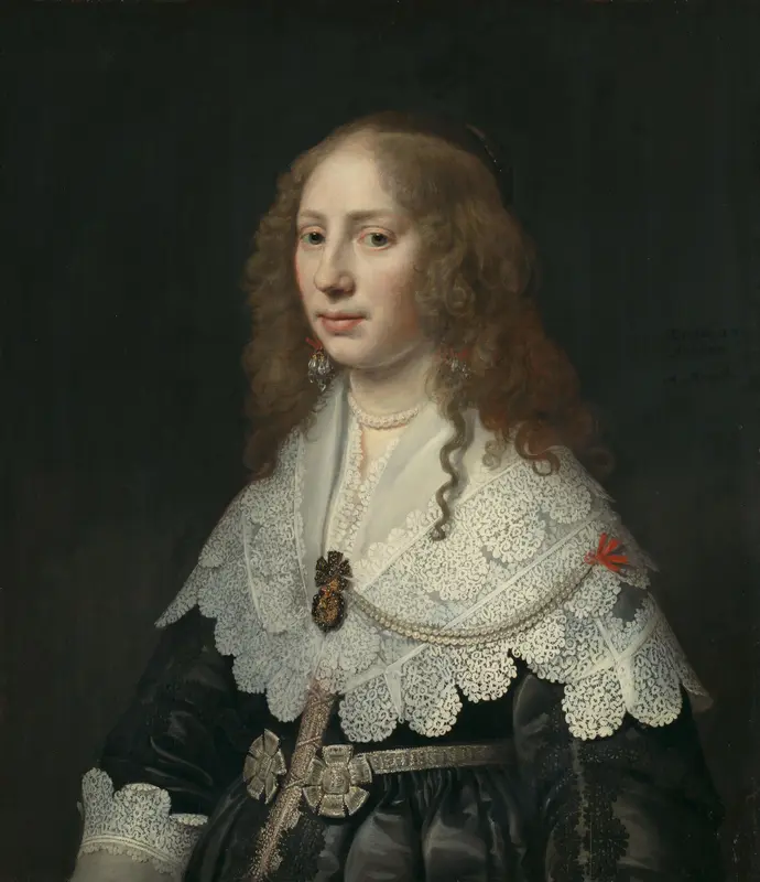 Portret van Aegje Hasselaer Wall Art by Unknown - High-Resolution Digital Print