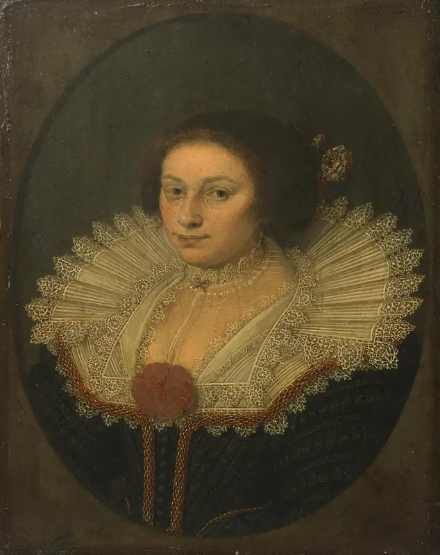 Portret van Aertje Witsen (1599-1652) Wall Art by Unknown - High-Resolution Digital Print