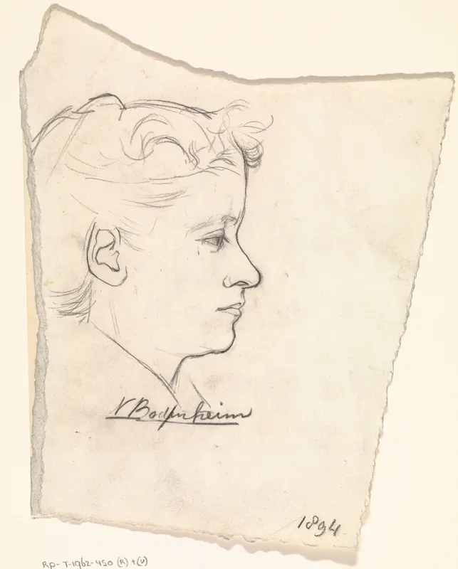 Portret van Agnieta Cornelia Gijswijt (?) Wall Art by Nelly Bodenheim - High-Resolution Digital Print
