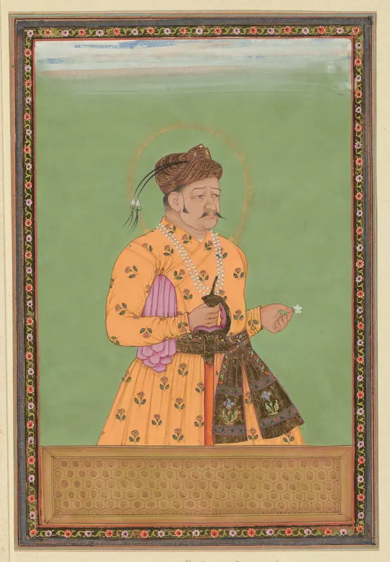 Portret van Akbar Padshah, de zoon van Humayun, die na zijn vader regeerde in Hindustan Wall Art by anonymous - High-Resolution Digital Print