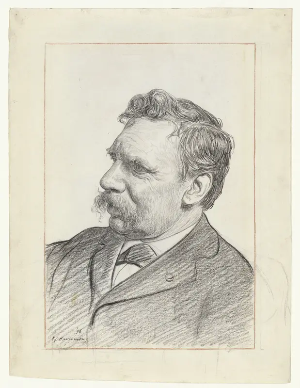 Portret van Albert Neuhuys Wall Art by Hendrik Johannes Haverman - High-Resolution Digital Print