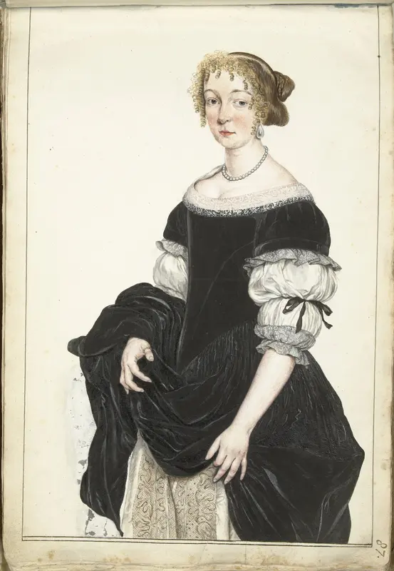 Portret van Aletta Pancras (1649-1707) Wall Art by Gesina ter Borch - High-Resolution Digital Print