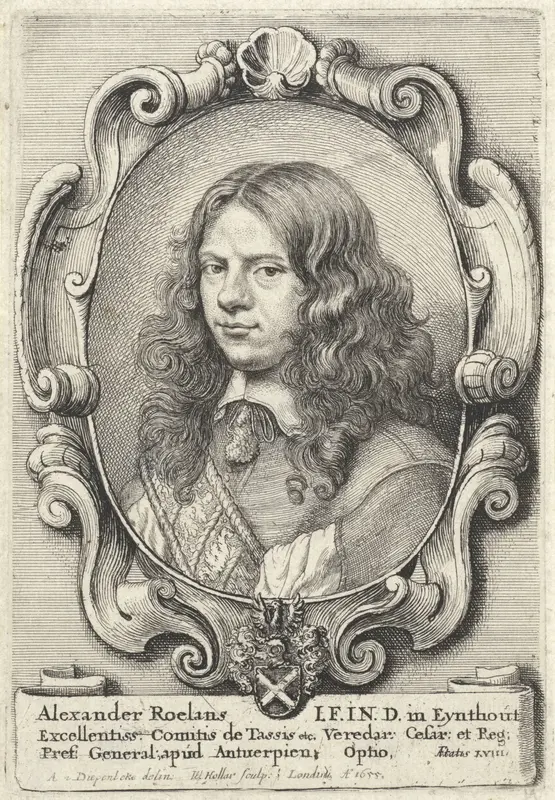 Portret van Alexander Roelants Wall Art by Unknown - High-Resolution Digital Print