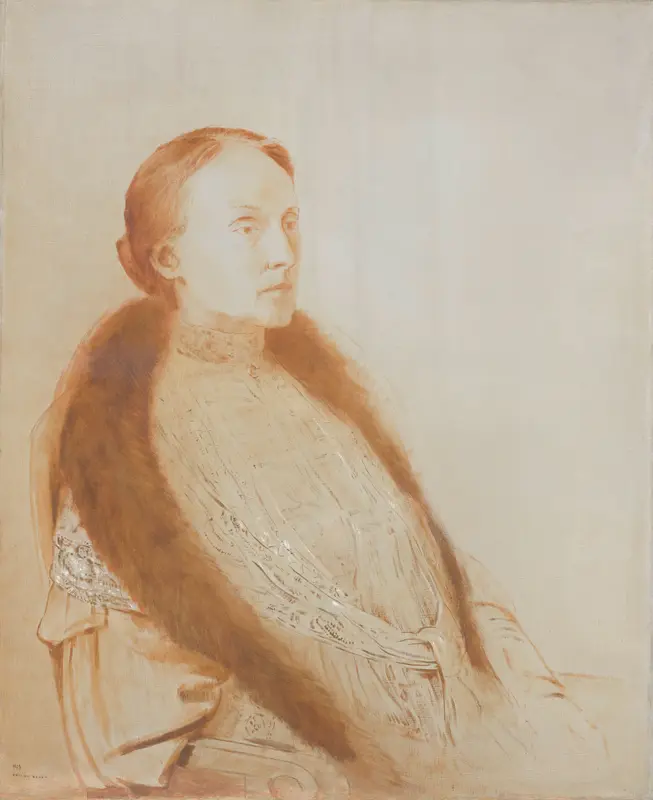 Portret van A.M.L. Bonger-van der Linden Wall Art by Unknown - High-Resolution Digital Print