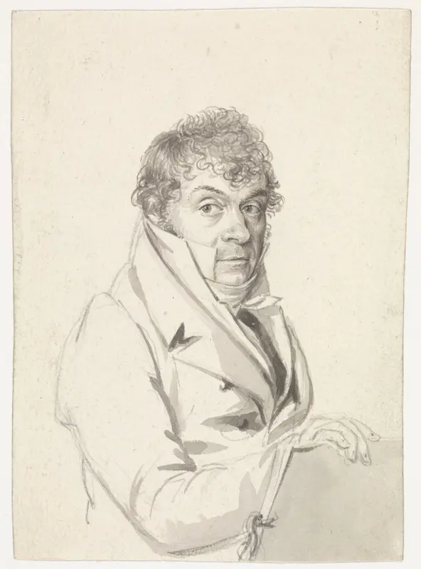 Portret van André Burnier Wall Art by Hendrik Willem Caspari - High-Resolution Digital Print