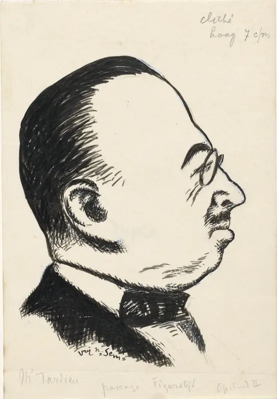 Portret van André Tardieu Wall Art by Leo Gestel - High-Resolution Digital Print