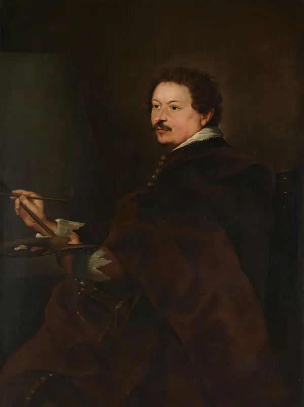 Portret van Andries van Eertvelt (1590-1652) Wall Art by anonymous - High-Resolution Digital Print