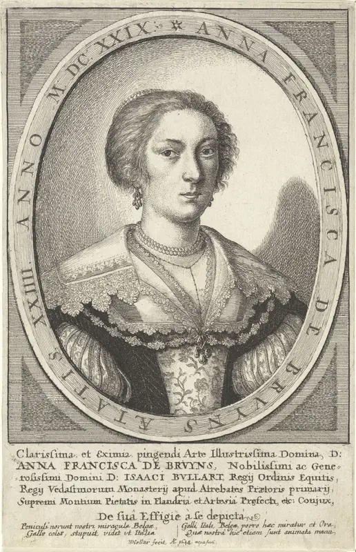 Portret van Anna Francisca de Bruyns Wall Art by Unknown - High-Resolution Digital Print