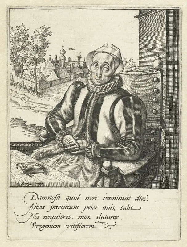 Portret van Anna Fullings, moeder van de kunstenaar Wall Art by Unknown - High-Resolution Digital Print