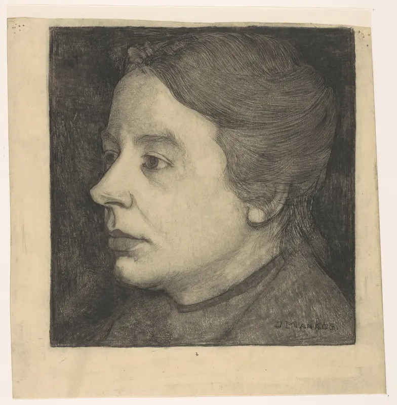 Portret van Anne Mankes-Zernike Wall Art by Unknown - High-Resolution Digital Print