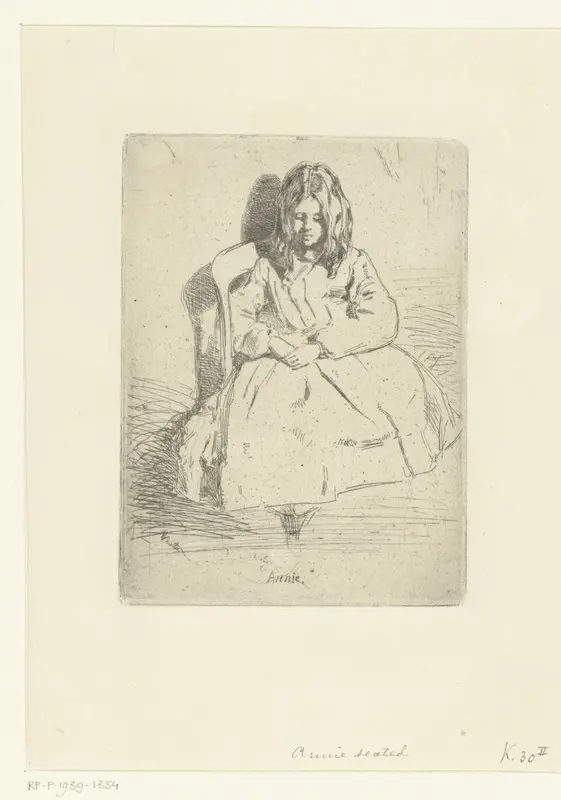 Portret van Annie Harriet Haden Wall Art by Unknown - High-Resolution Digital Print