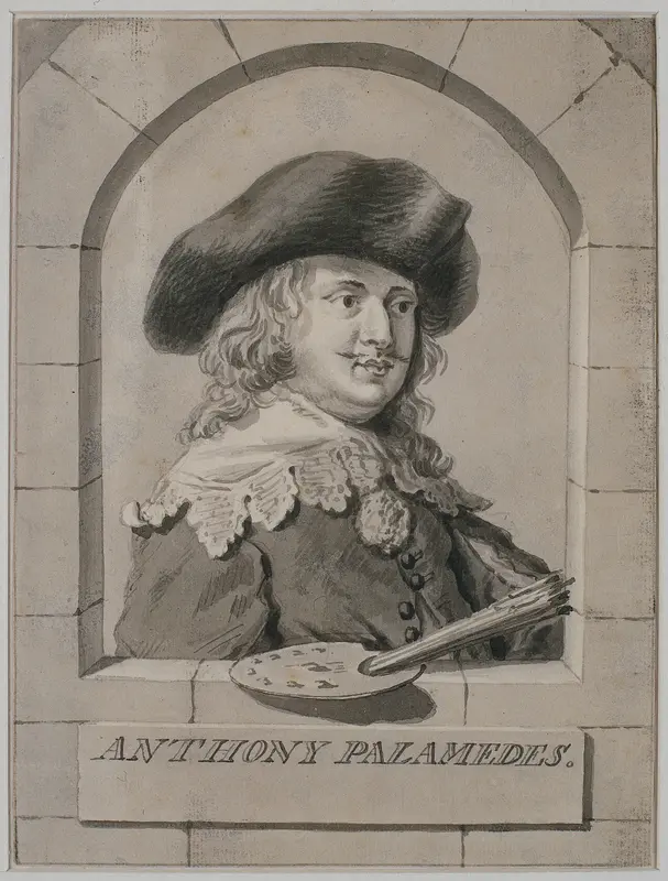 Portret van Anthonie Palamedesz. Wall Art by anonymous - High-Resolution Digital Print