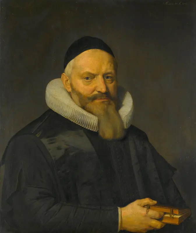 Portret van Anthony de Wale (1573-1639) Wall Art by David Bailly - High-Resolution Digital Print