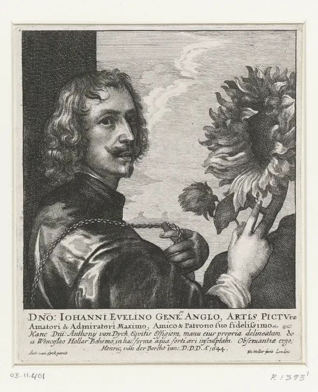 Portret van Anthony van Dyck Wall Art by Unknown - High-Resolution Digital Print
