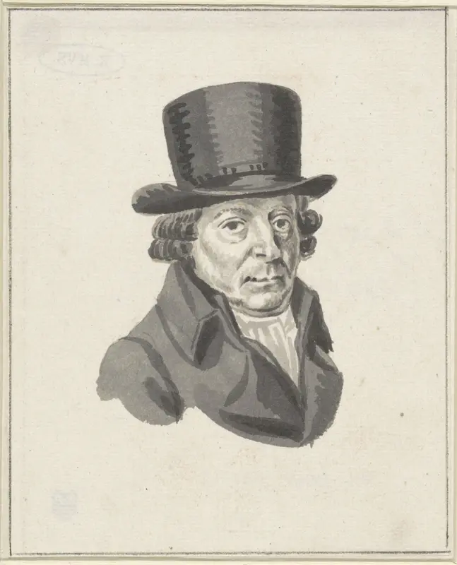 Portret van Antoine Daniel Prudhomme Wall Art by anonymous - High-Resolution Digital Print