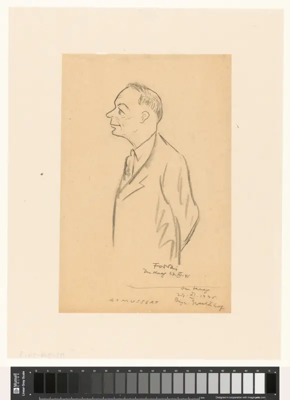 Portret van Anton Mussert Wall Art by Unknown - High-Resolution Digital Print