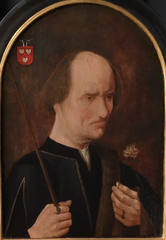 Portret van Arent Franckensz van der Meer (?-1503), Heer van Pendrecht, bijgenaamd ‘quaet Aertje’ Wall Art by anonymous - High-Resolution Digital Print