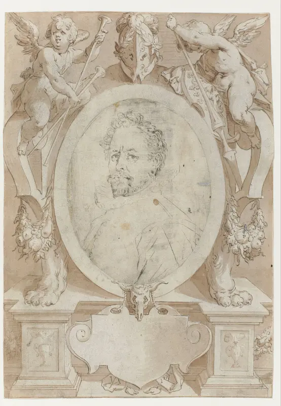 Portret van B. Spranger Wall Art by Jan Harmensz. Muller - High-Resolution Digital Print