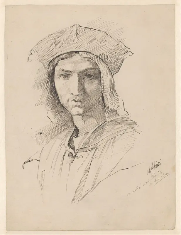 Portret van Baccio Bandinelli Wall Art by Nicolaas van der Waay - High-Resolution Digital Print