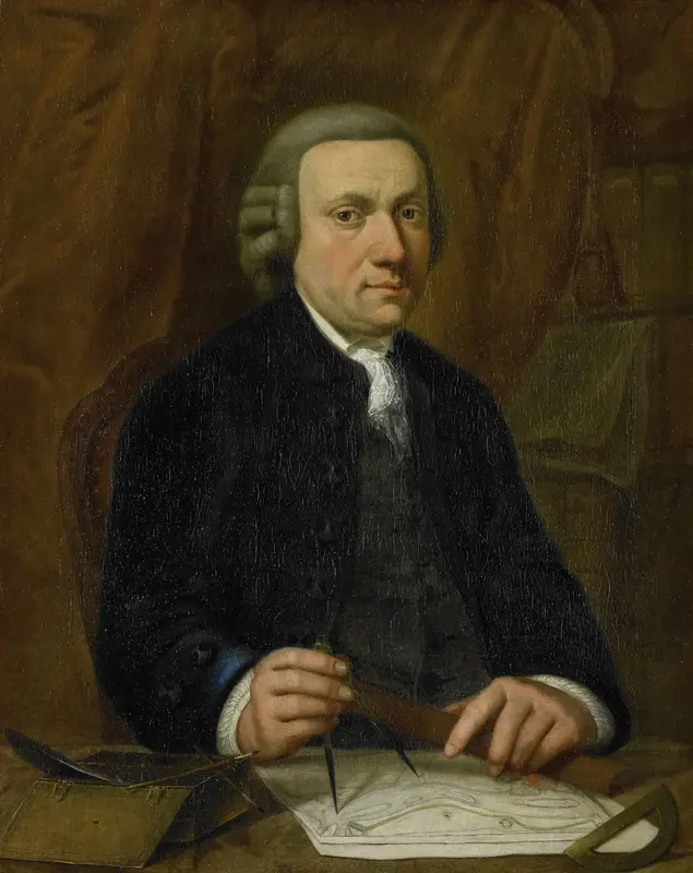 Portret van Barend Goudriaan Ariesz. (1728-1805) Wall Art by Cornelis van Cuylenburgh (II) - High-Resolution Digital Print