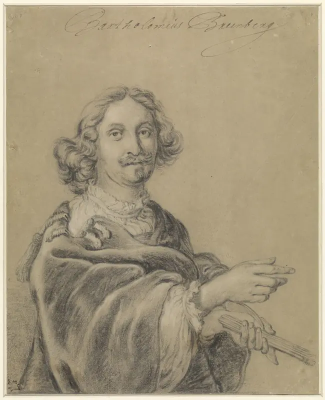 Portret van Bartholomeus Breenbergh Wall Art by Unknown - High-Resolution Digital Print