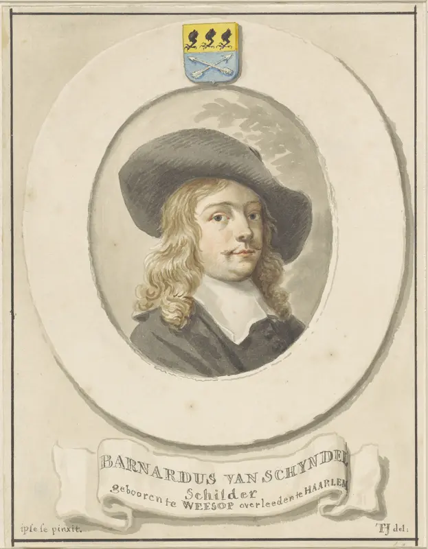 Portret van Bernardus van Schendel Wall Art by Tako Hajo Jelgersma - High-Resolution Digital Print