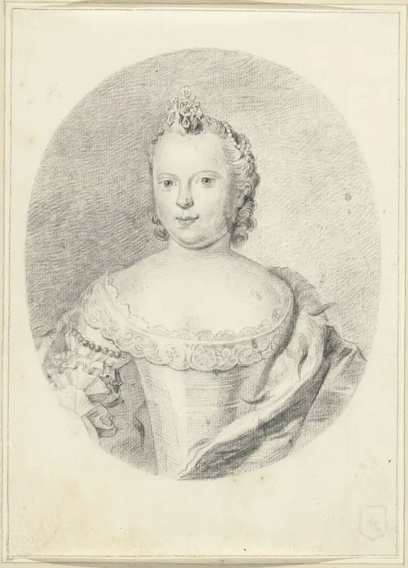 Portret van Carolina, prinses van Oranje-Nassau Wall Art by Hendrik Pothoven - High-Resolution Digital Print