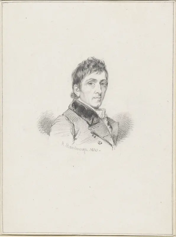 Portret van Charles Howard Hodges Wall Art by Coenraad Hamburger - High-Resolution Digital Print