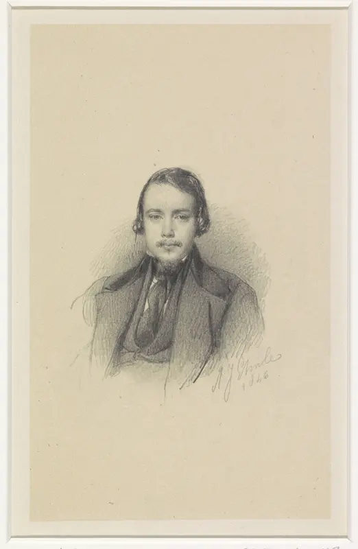 Portret van Charles Leickert Wall Art by Adrianus Johannes Ehnle - High-Resolution Digital Print
