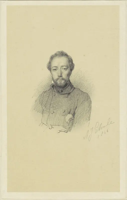 Portret van Charles Rochussen Wall Art by Adrianus Johannes Ehnle - High-Resolution Digital Print