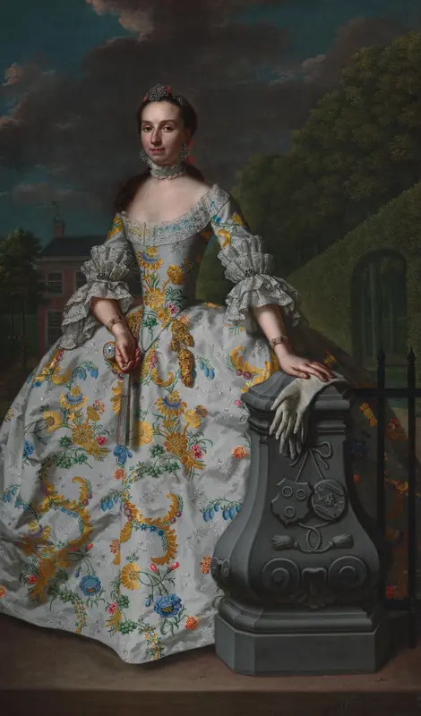 Portret van Charlotta Beatrix Strick van Linschoten Wall Art by Mattheus Verheyden - High-Resolution Digital Print
