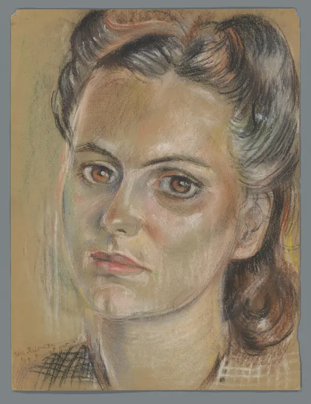 Portret van Christine Mia Schaap Wall Art by Unknown - High-Resolution Digital Print